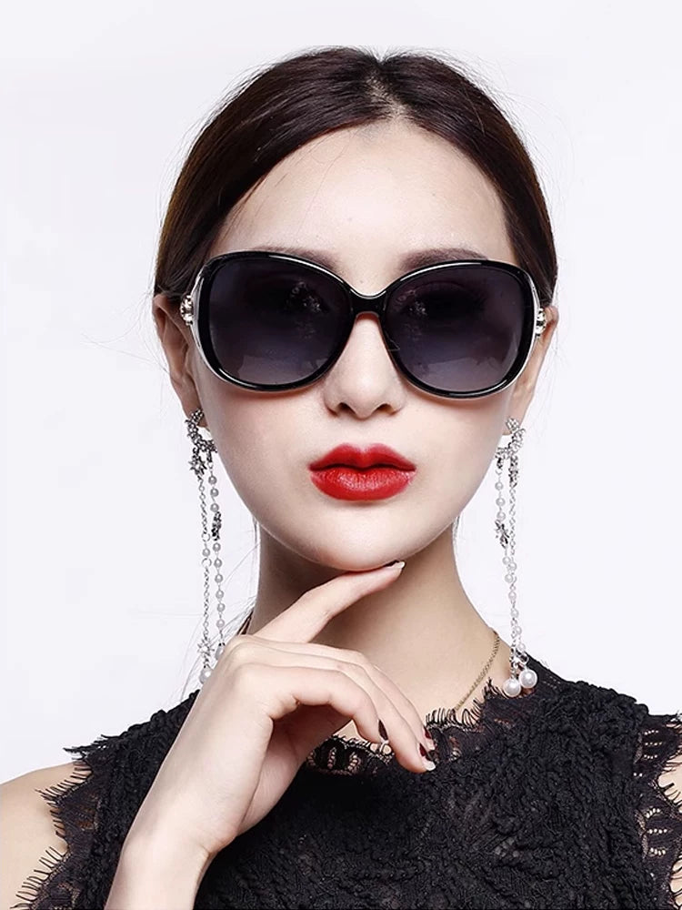 2026 Qadın Yeni Anti-UV Moda Polarizasiyalı Günəş Eynəyi Günəşdən Qoruyucu Sürücülük Yüksək səviyyəli Qadın Brendli Günəş eynəkləri