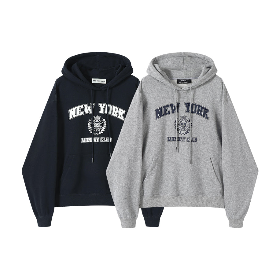 Cholisa Boz Amerika üslubunda başlıqlı, flis astarlı qalın sviter, Super şık, yeni yaz/payız/qış 2026 top/xarici geyim