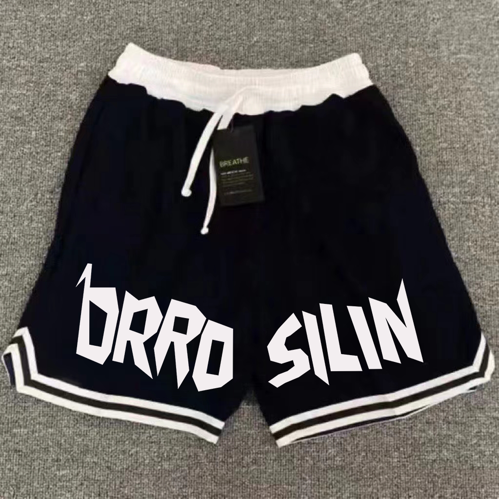 Amerikanın yeni moda markası yüksək küçə basketbolu tez quruyan oğlanlar üçün təsadüfi yay şortları boş idman şalvarları beş dörddəbir şalvar top şalvarları