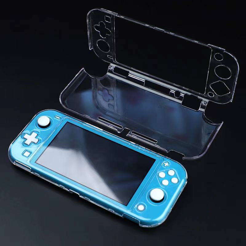 Nintendo Switch lite şəffaf kristal qutu korpus qoruyucu örtüyü hər şey daxil olan sərt qabıq parçalanmış, düşməyə qarşı yumşaq qabıq