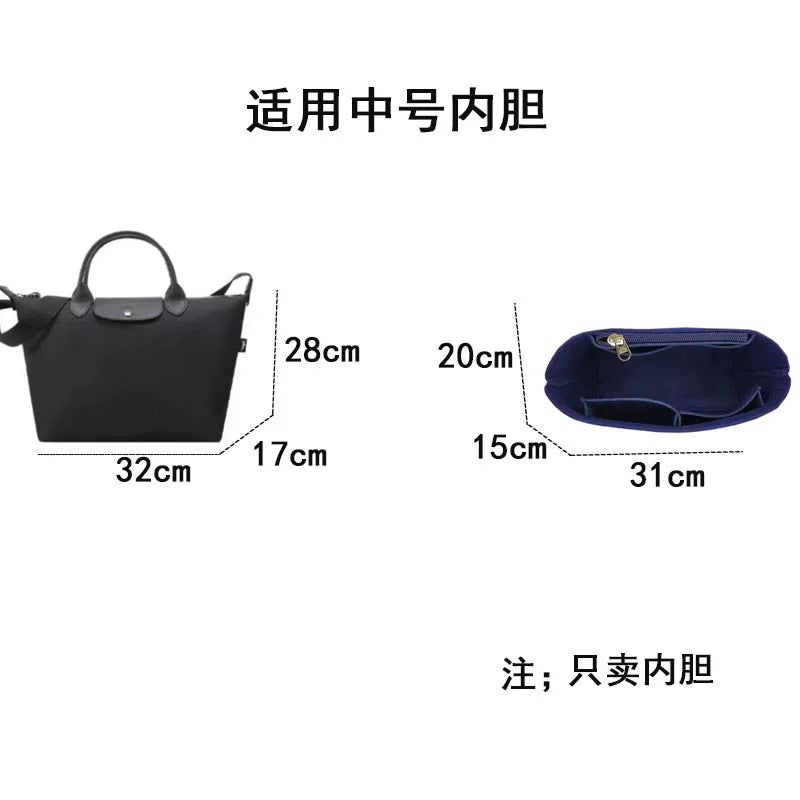 Longchamp çanta astarı, Longchamp mini köftə çanta astarı və ultra yüngül saxlama və təşkil üçün uyğundur.