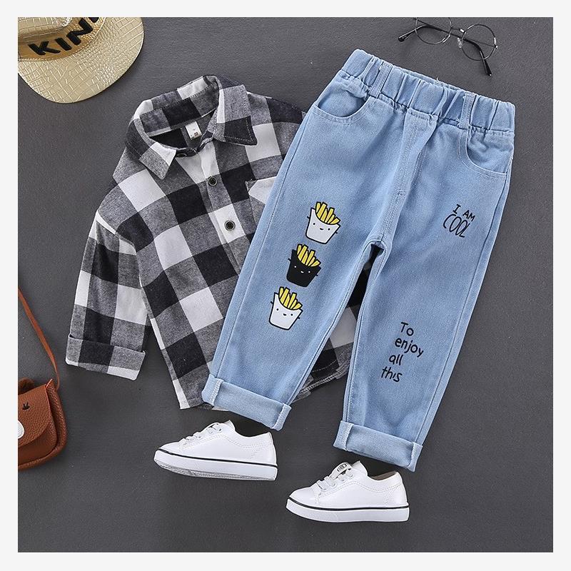 jeans körpə uşaq geyimləri oğlan qız oğlanlar uşaq şalvar gilrs