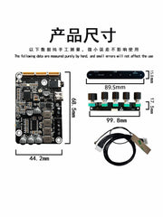 Bluetooth 5.0dsp güc gücləndirici lövhəsi 2.0 stereo treble tənzimlənməsi tezlik bölgüsü hifi səs keyfiyyəti 40wx2 tənzimləməni dəstəkləyir