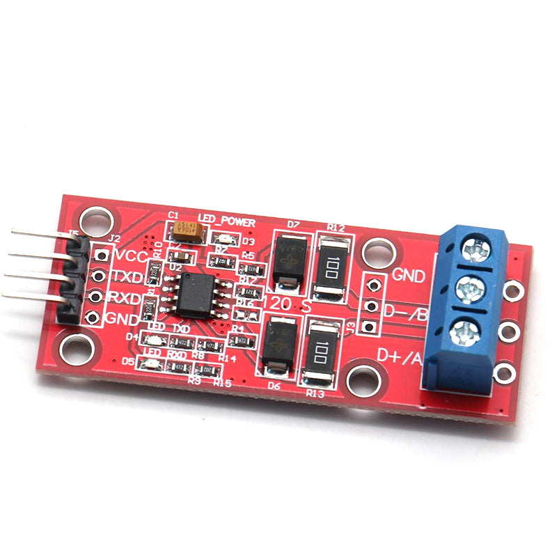 Mikrokontroller TTL-dən RS485 moduluna, 485-dən seriya portuna UART səviyyəsinə çevrilmə, aparat avtomatik idarəetmə axını istiqaməti