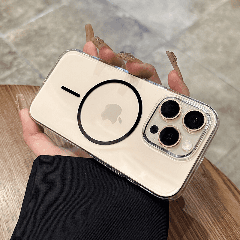 [İncə maqnit sərt qabıq] iphone16pro mobil telefon qutusu üçün uyğun ultra nazik şəffaf Apple 16proMax yeni 15 simsiz şarj 14/13/12 kişi və qadınlar üçün sadə qoruyucu örtük