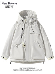 YENİ BOLUNE Yaz və Payız üçün Klassik Çoxfunksiyalı Dəbli Boş Gündəlik Gödəkçə, Kişi və Qadın İş Geyimi Gödəkçəsi