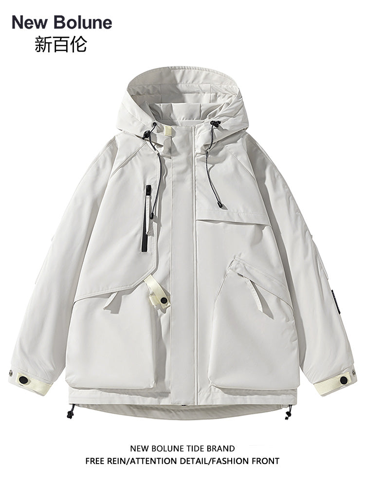 YENİ BOLUNE Yaz və Payız üçün Klassik Çoxfunksiyalı Dəbli Boş Gündəlik Gödəkçə, Kişi və Qadın İş Geyimi Gödəkçəsi