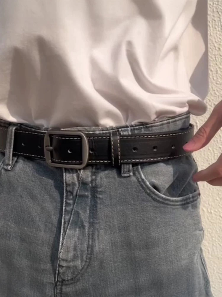 ins tələbə koreya versiyası gənc oğlanlar kəməri jeans kəmər trendi çox yönlü pin toka moda kəmər kəməri kişilər
