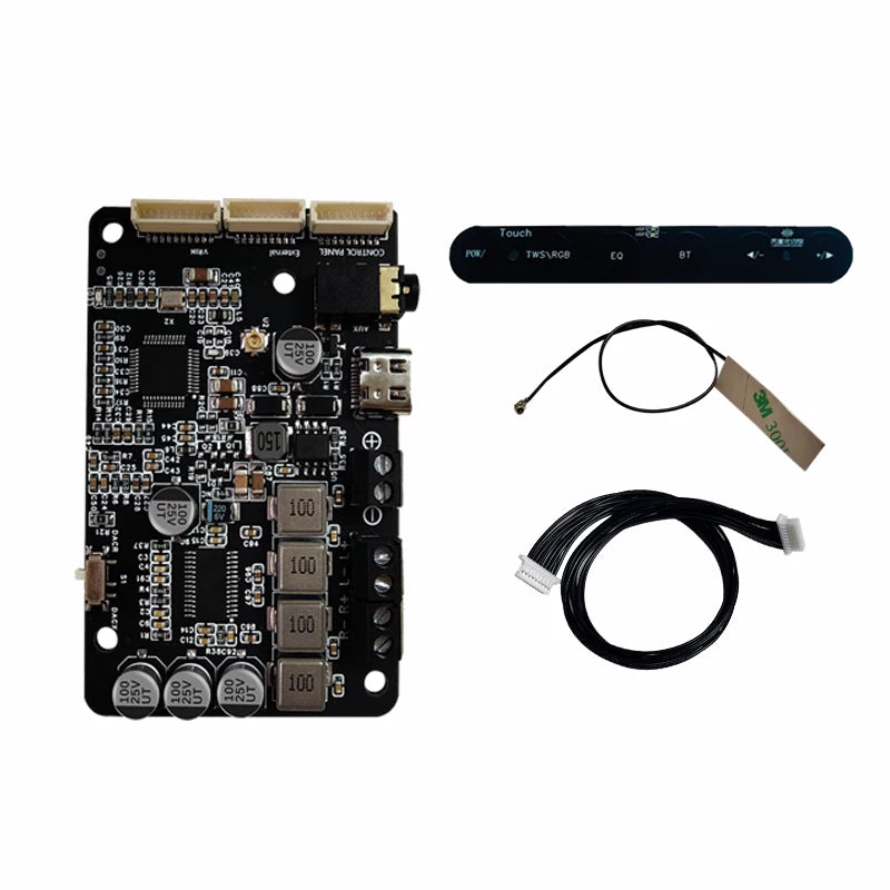 Bluetooth 5.0dsp güc gücləndirici lövhəsi 2.0 stereo treble tənzimlənməsi tezlik bölgüsü hifi səs keyfiyyəti 40wx2 tənzimləməni dəstəkləyir