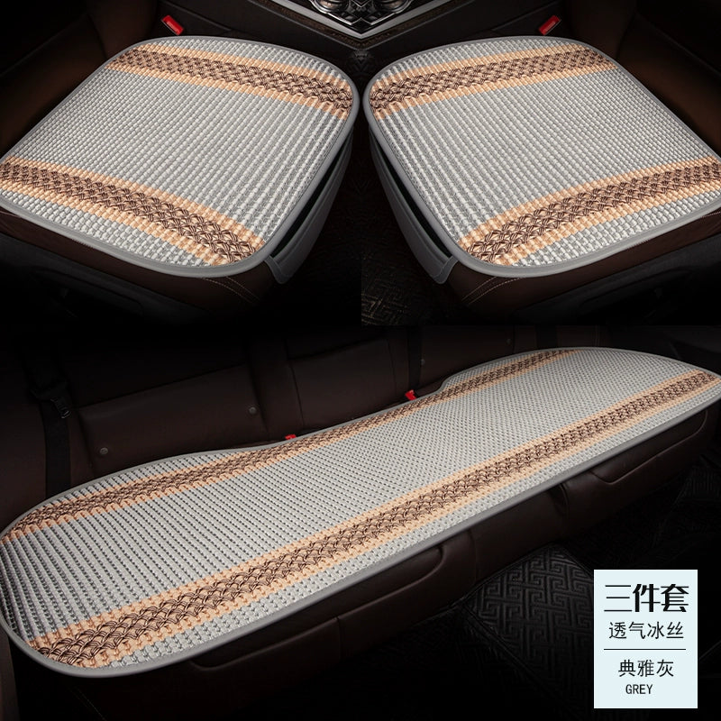 Avtomobil Oturacaq Yastığı Tək Parça Əsas Sürücü Oturacağı Tək Sürücü Otağı Tək Oturacaq Örtüsü Buz İpək Kətan Bütün İl Boyu Neytral Kreslo Yastığı