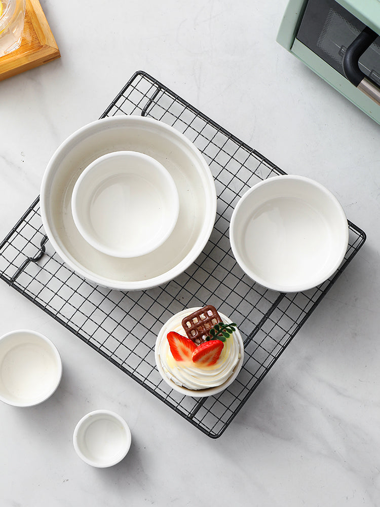 Sufle bişirmə qabı keramika desert çörəkçilik qəlibi biftek sousu stəkanı hörmə stəkan soba hava fritöz pudinq fincanı