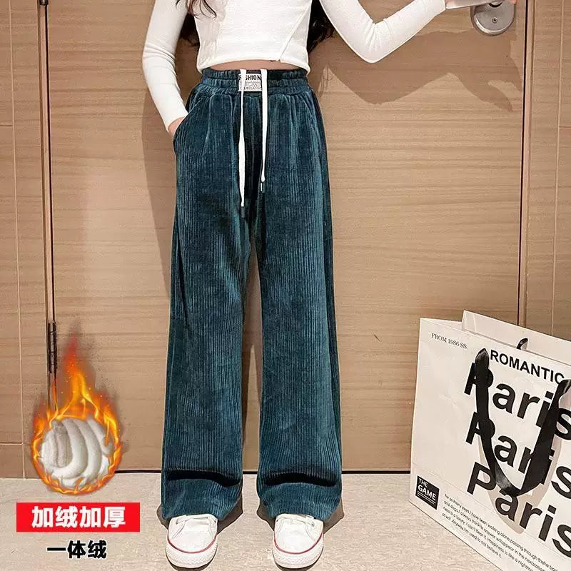 Qızlar üçün körpə şalvarları Uşaqlar üçün qış geyimləri