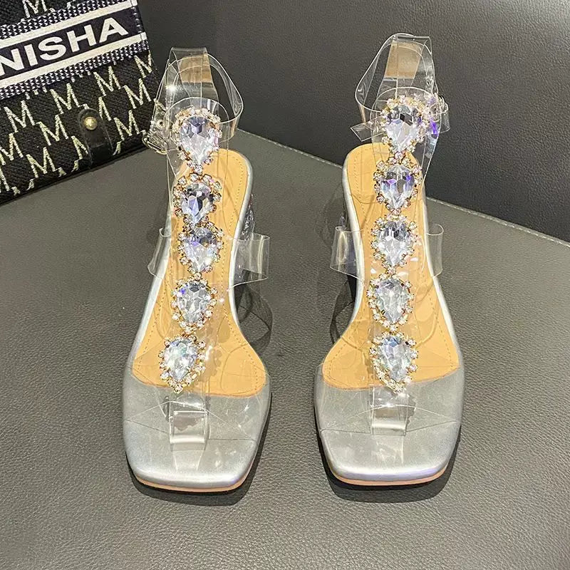 Plastik Sandal Blok Dabanlar 2023 Yay Qadın Ayaqqabı Satışı