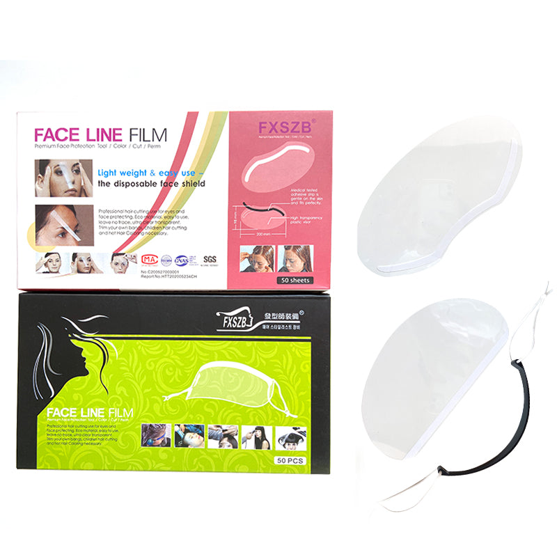Bangs stikerləri, saça qulluq məhsulları, birdəfəlik saç boyası maskası, şəffaf saç kəsmə qabığı, xüsusi bərbər alətləri