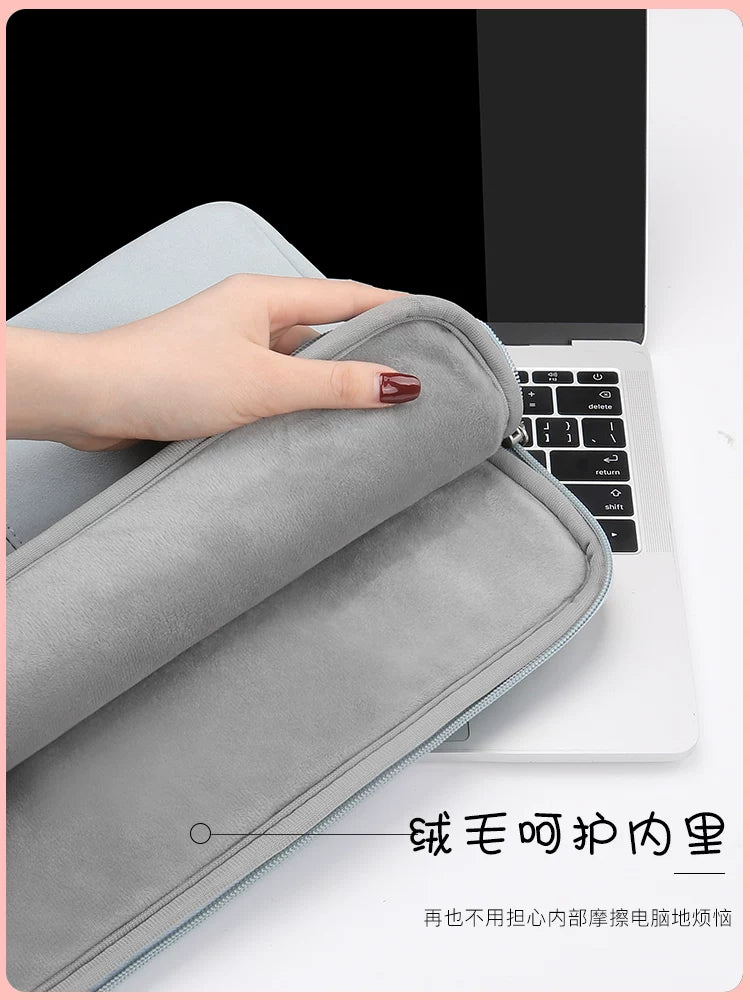 Noutbuk çantası 14 düym Apple macbook üçün uyğun Lenovo Xiaoxin air noutbuk qolu pro 15.6 düym Xiaomi Huawei matebook Dell 16 düym kişi və qadın 13.3 qoruyucu örtük