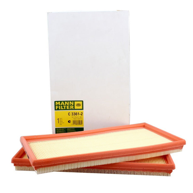 Mann C3361-2 air filter compatible with Mercedes-AMG C63 E63 CLS63 SL63 ML63 6.2