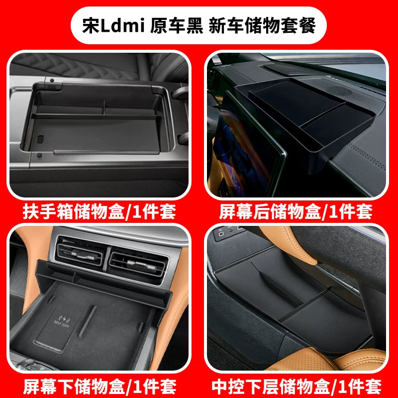 BYD Song Ldmi qoltuqaltı saxlama qutusu, avtomobil saxlama qutusu və bütün avtomobil salon aksesuarları üçün uyğundur.