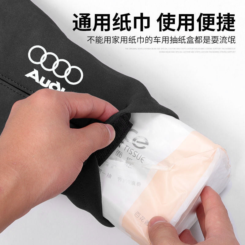 Avtomobil toxuması qutusu Kağız çıxarma qutusu Yaradıcı avtomobil qoltuqaltı qutusu Kreslo arxasına asılan Sabit çoxfunksiyalı İnternet Məşhur toxuma çantası