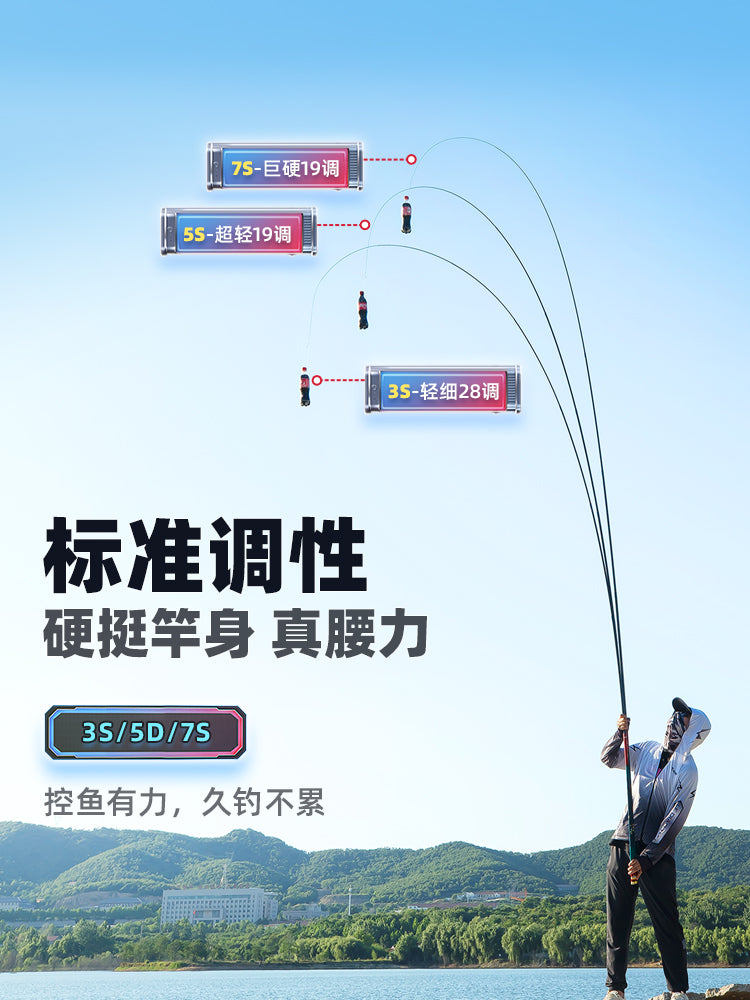 Yunxiufeng balıqçı çubuğu 19 tənzimlənən qısa hissəli balıqçı çubuğu 28 tənzimlənən əl çubuğu karbon ultra yüngül ultra sərt sazan çubuğu crucian sazan çubuğu