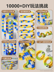 Oyuncaq qatar rels vaqonu, təhsil elektrikli yüksək sürətli dəmir yolu maqnit tikinti blokları, cazibə qüvvəsinə qarşı, oğlan və qızlar üçün ad günü hədiyyəsi.