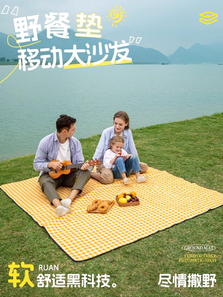 Piknik döşəyi nəmə davamlı mat qalınlaşdırılmış açıq piknik düşərgəsi çimərlik çadırı döşəyi suya davamlı qazon xalçası portativ gəzinti