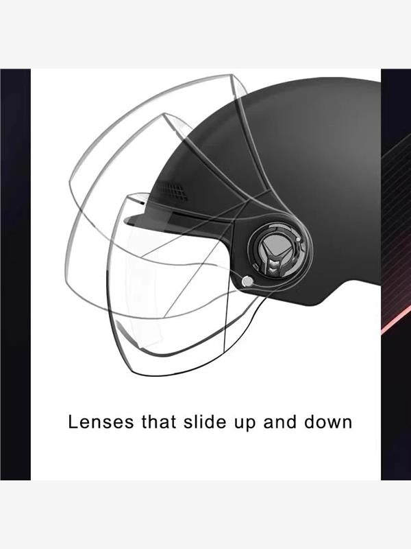 Kişilər üçün Motosiklet Dəbilqəsi Qadınlar üçün Klassik Retro Scooter Vintag