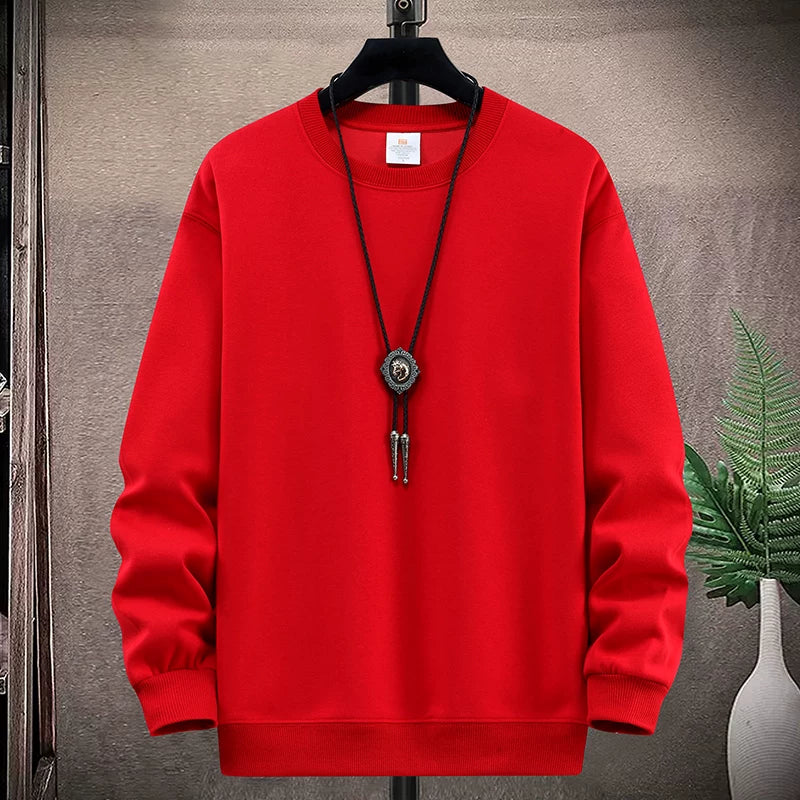 Yeniyetmələr və tələbələr üçün payız/qış təmiz pambıqdan hazırlanmış yun yaxalıqlı sviter, boş oturan gündəlik kazak alt qatı, qalın və isti top