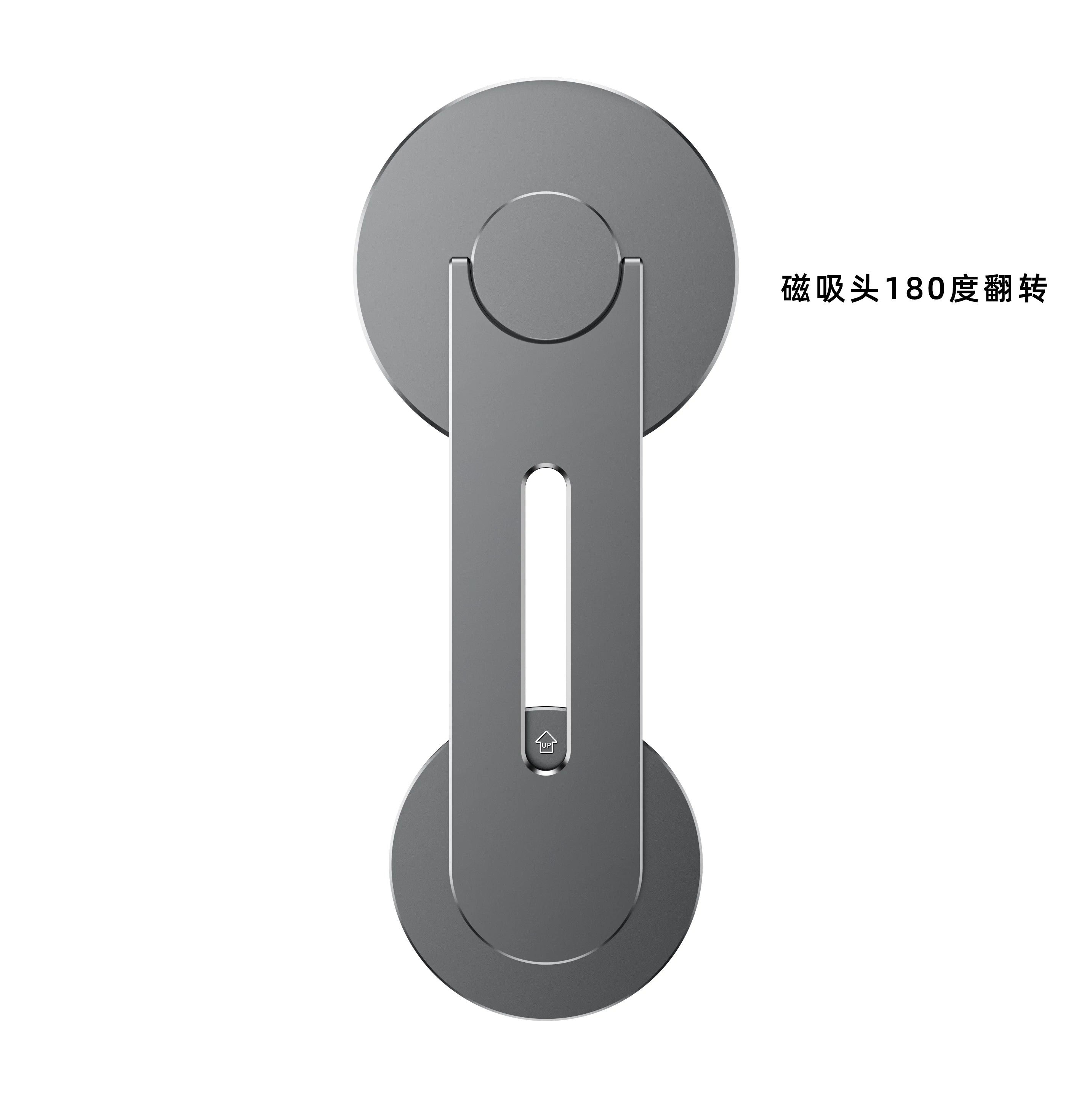 Tesla Model 3/Y/X/S yeni enerji nəqliyyat vasitələri ilə uyğun olan bu alüminium ərintisi mərkəzi idarəetməli üzən ekran naviqasiyası MagSafe mobil telefonu maqnit çevirən və fırladan çoxfunksiyalı aksesuar