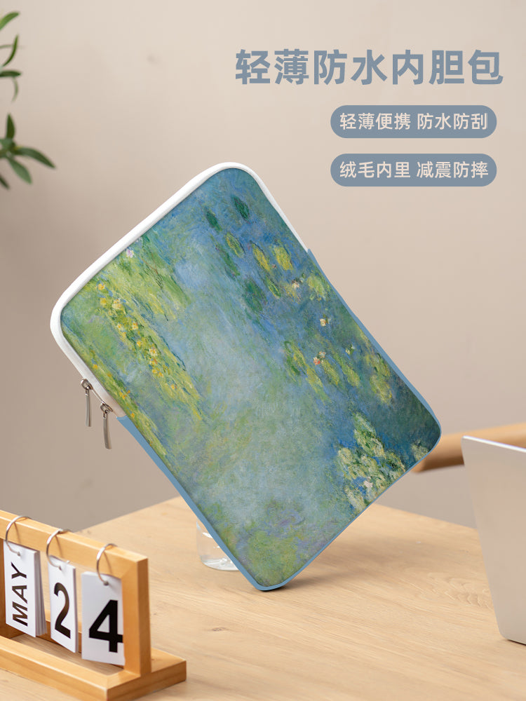 Van Gogh yağlı boya noutbuk çantası ipad astar çantası Apple macbook 13 Lenovo air notebook Huawei 15 point 6 inch qoruyucu örtük HP Xiaomi 11 planşet saxlama çantası