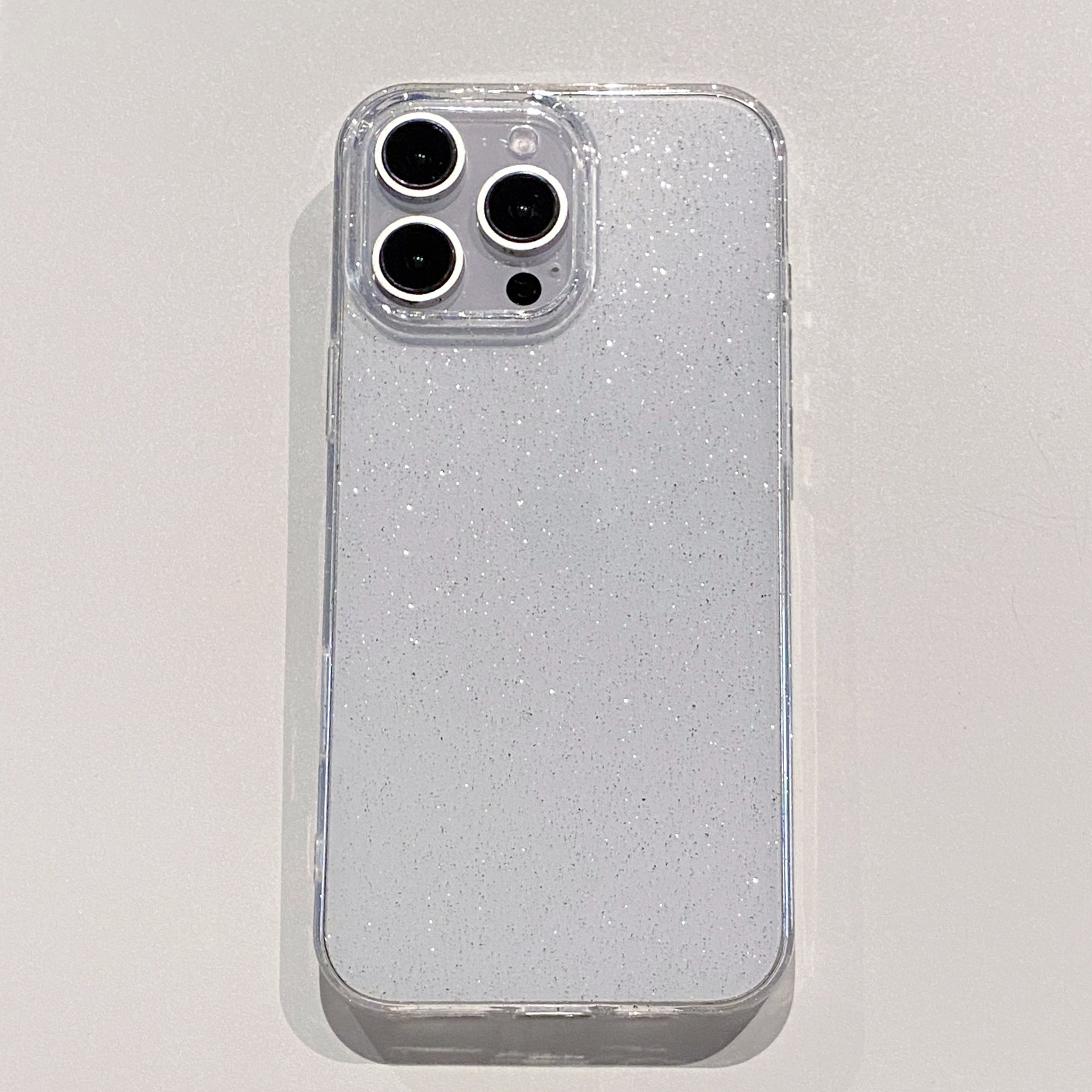 Apple 16PROMAX üçün uyğundur şəffaf incə parıltılı mobil telefon qutusu iphone13/15 payız əleyhinə parıldayan toz yumşaq qabıq qoruyucu örtük