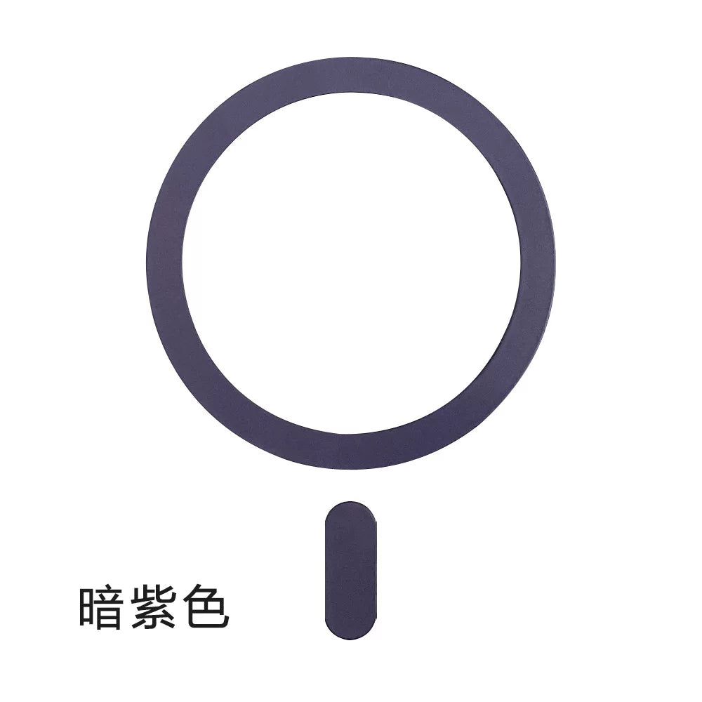 Maqnit halqası, maqnit bərkidicisi, MagSafe, boyalı örtük və quyruq hissəsi olan maqnitləşdirilmiş yamaqlı simsiz qəbuledici.