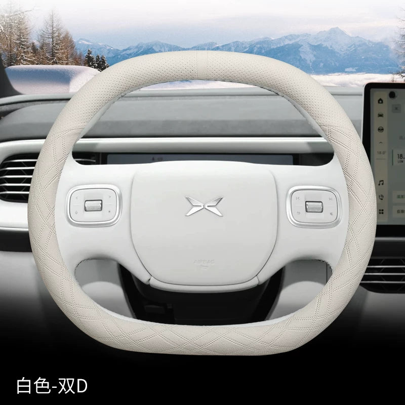2023 XPeng G6 Steering Wheel Cover, Ultra Thin Suede Leather, Specially Designed for P7i, G9, P5, G3 and P7 Car Steering Wheel Covers, Winter Use