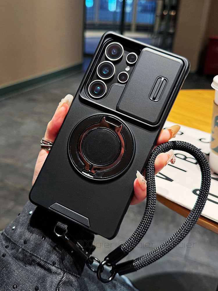 Samsung Galaxy S25 Ultra sürüşən linzalı telefon korpusu, S24 Plus maqnit dayağı, A17 yaradıcı dizaynı, S23 tam örtüklü linza, S20FE premium hiss, düşməyə davamlı yeni A56 modeli, qayışlı A55 ilə uyğun gəlir.