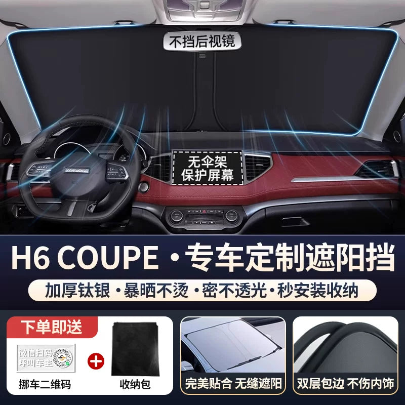 Haval H6 2-ci Nəsil Big Dog F7 Raptor M6 Cool Dog H5 Avtomobil Ön Şüşəsi Günəşdən Qoruyucu Panel İstilik İzolyasiyası Çətir H4
