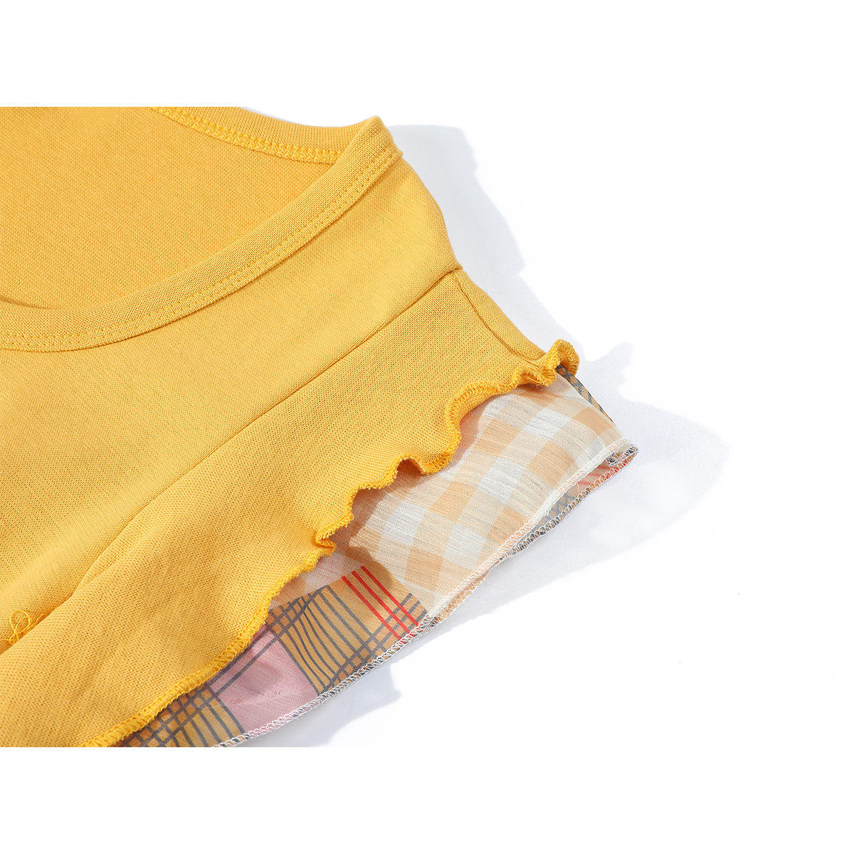 Cholisa Yay Kvadrat Yaxalıq İncə Uyğun Düzensiz Qadın T-Shirt Qısa Qollu 2026 Yeni Stil Unikal və Zərif Qısa Top