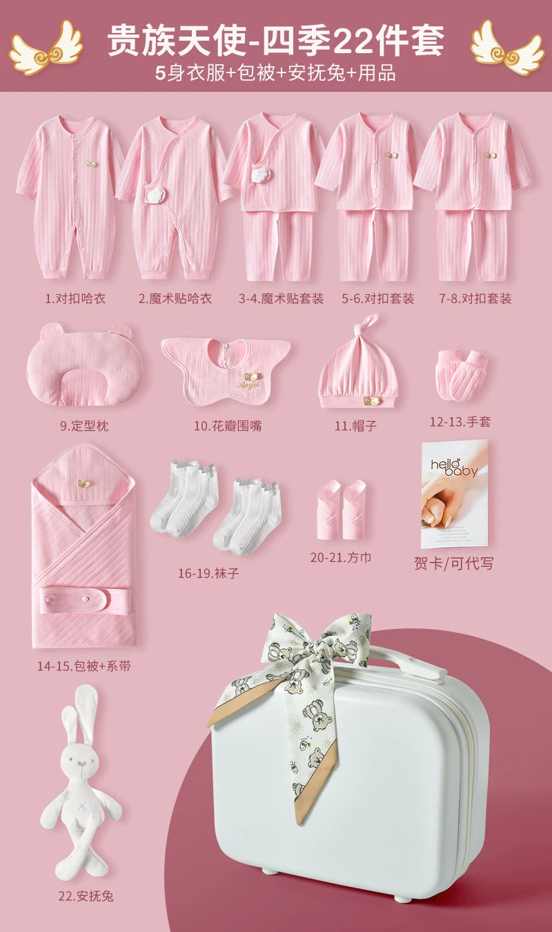 Körpə hədiyyə dəsti, yeni doğulmuş körpə üçün geyim və ləvazimatlar, yeni doğulmuş körpənin dolunay bayramı hədiyyəsi, yeni ana üçün yüksək səviyyəli hədiyyə.