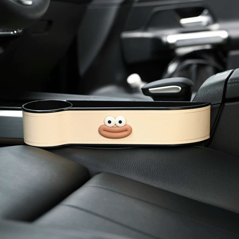 Car trunk storage box, seat trunk storage box, multi-function car phone holder, passenger side cup holder