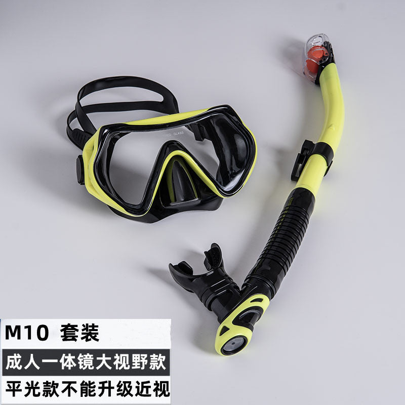 Dalğıc gözlükləri şnorkel dəsti snorkeling Sambo maskası maskası avadanlığı tam dəst duman əleyhinə miyopiya dalğıc respiratoru