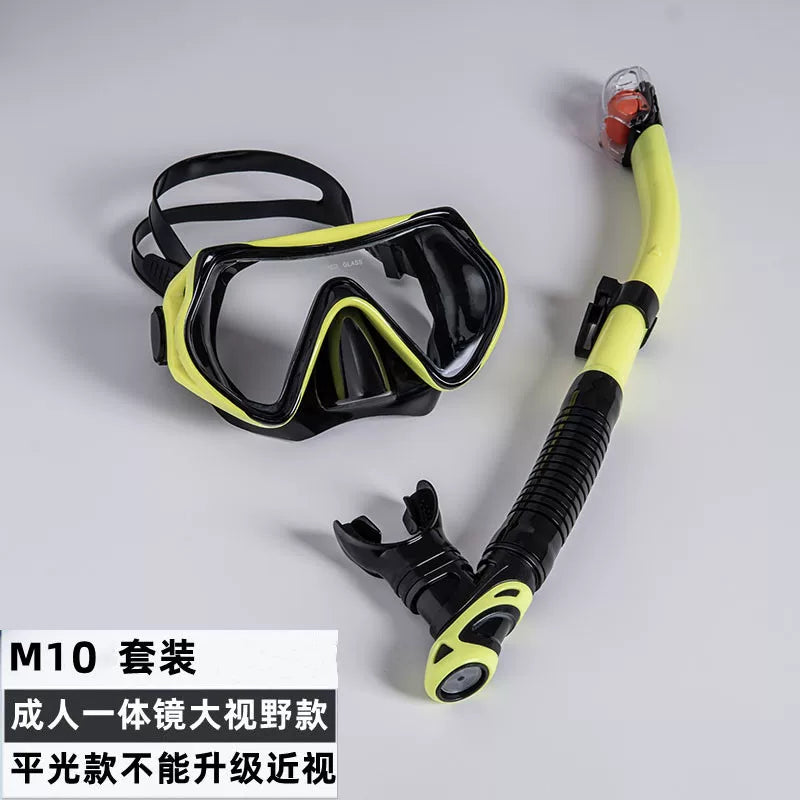Dalğıc gözlükləri şnorkel dəsti snorkeling Sambo maskası maskası avadanlığı tam dəst duman əleyhinə miyopiya dalğıc respiratoru