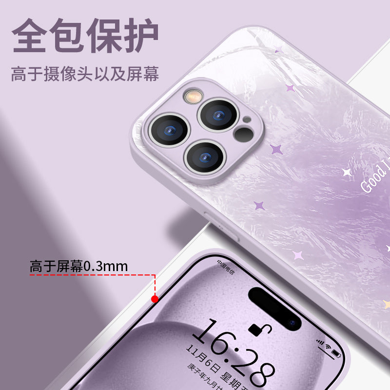 [Ice Star] Apple 17 mobil telefon qutusu üçün uyğundur 17proMax yeni Air Apple 16pro kreativ 16e moda 15 qolbaq 14pro qadın plus niş 13 düşməyə qarşı 12 şüşə 11 qabıq