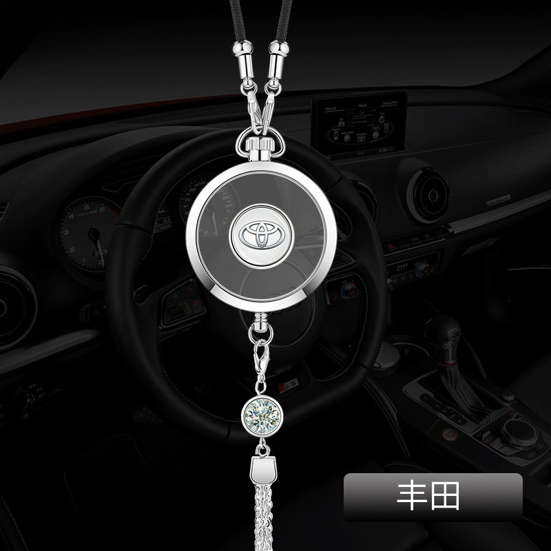 Avtomobil Ətri Avtomobil Asma Metal Qoruyucu Talisman Asma Dekorasiya Yüksək səviyyəli Avtomobil Loqosu Avtomobil Asma Efir Yağı Aromaterapiya Kulonu