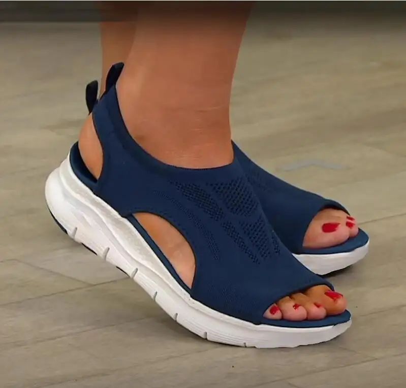 Böyük Ölçü Qadın Ayaqqabıları Yay 2023 Comfort Casual Sport San