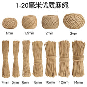 Çətənə ipi ip bağlayıcı ip dekorativ xətt diy nazik qalın pişik əl ilə toxunmuş çətənə sapı rəngli material uşaq bağçası kiçik