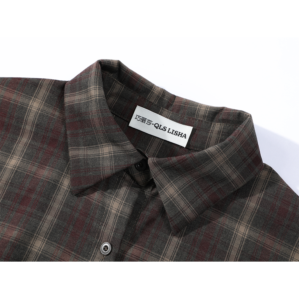 Chorlisa Retro Gündəlik Boş Damalı Polo Köynək 2026 Yaz və Payız Yeni Stil Şal Üst İki Parçalı Qadın Dəsti