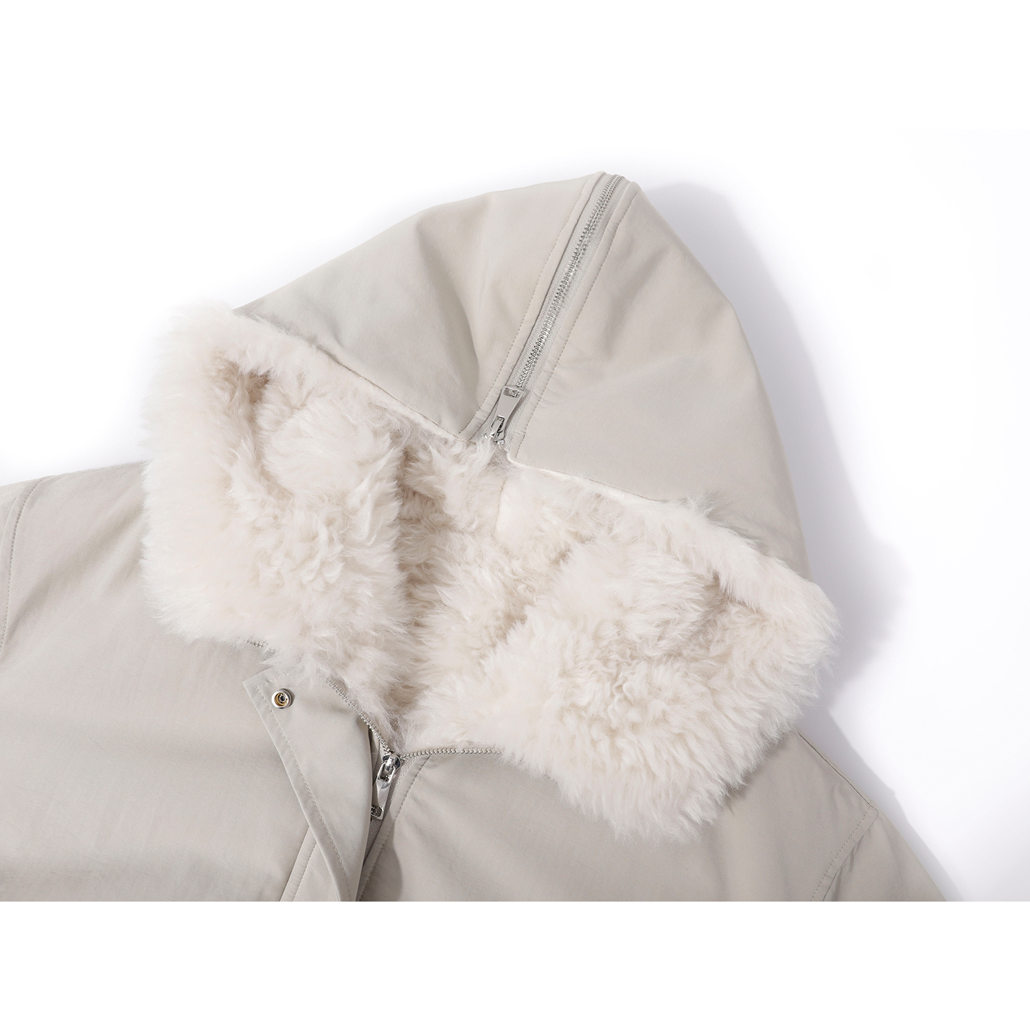 Qadınlar üçün yun astarlı Cholisa parka, Koreya üslubunda, çox populyar və unikal qışın əvvəlində quzu yunundan qalın xəz, 2025.