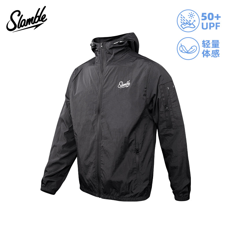 SLAMBLE çalışan windbreaker 25 kişi və qadınlar üçün idman gödəkçələri, açıq havada çoxfunksiyalı boş payız külək keçirməyən gödəkçələr