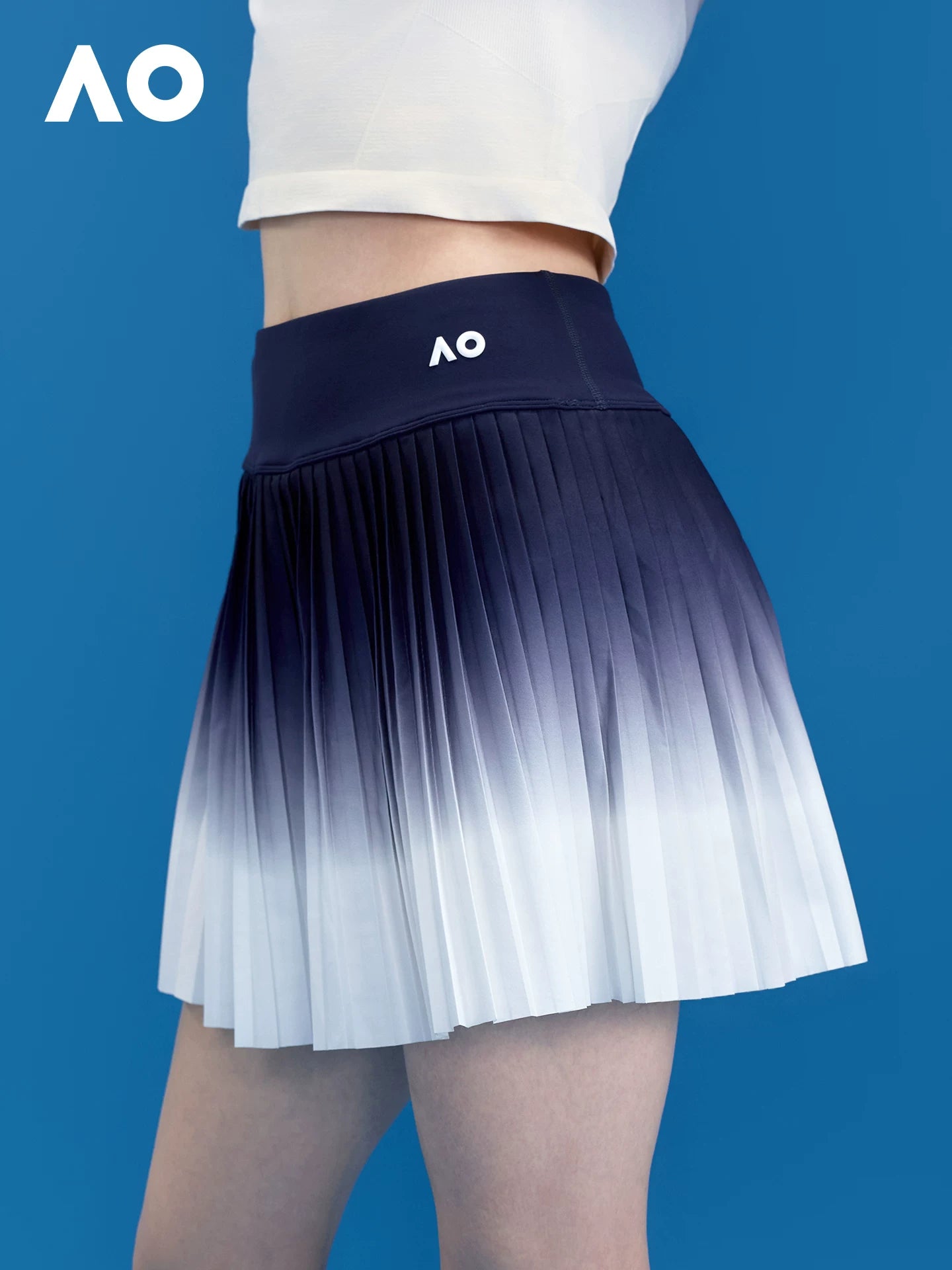 AO Avstraliya Açıq idman yubka gradient tennis yubka tennis yubka qadınların ekspozisiyaya qarşı yubka dibi olan qatlı yubka