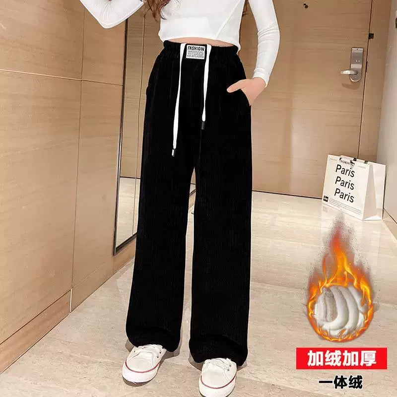 Qızlar üçün körpə şalvarları Uşaqlar üçün qış geyimləri