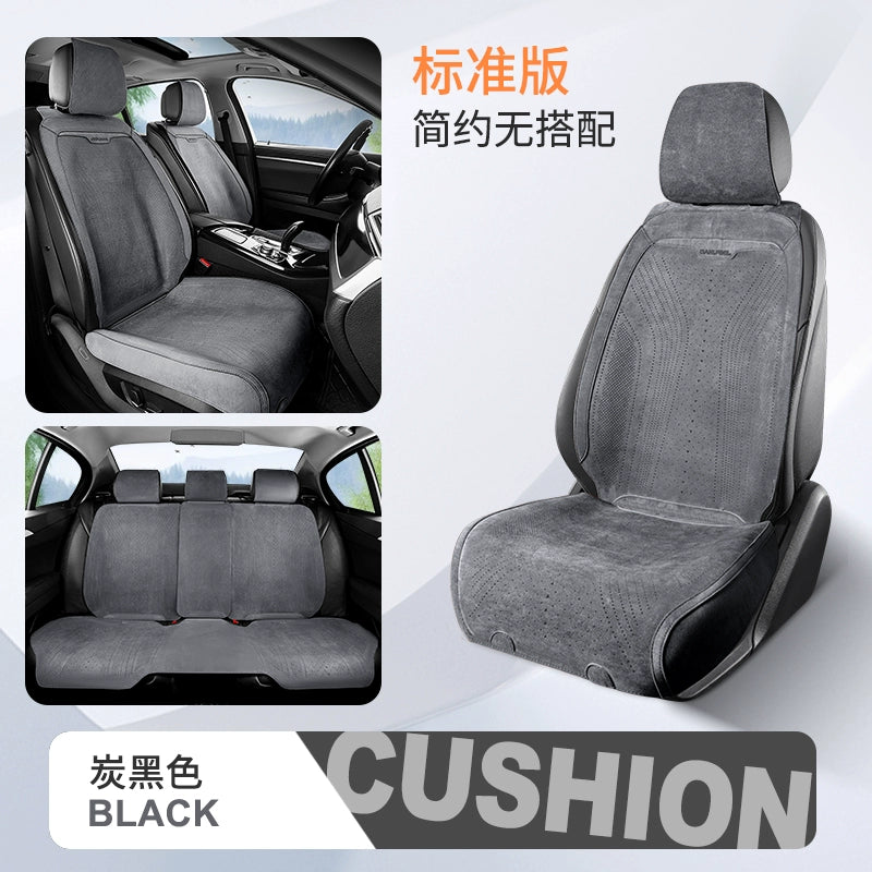 Yeni Gələn Zamşa Avtomobil Oturacaq Yastığı Bütün İl Boyu Neytral Rames Nəfəs ala bilən Nazik Qış Oturacaq Yastığı Yarım Paket Avtomobil Paletləri Oturacaq örtüyü