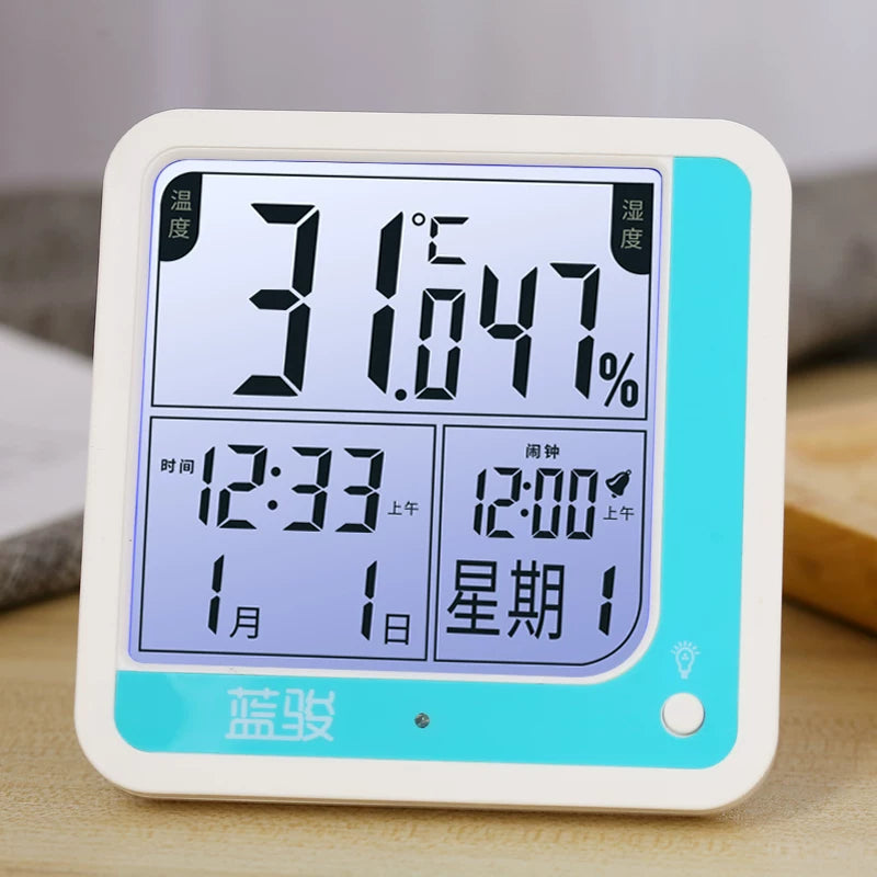 Yüksək dəqiqlikli termometr elektron temperatur və hiqrometr qapalı ev təsərrüfatlarında dəqiq divara quraşdırılmış hiqrometr yetişdirmə istixanası